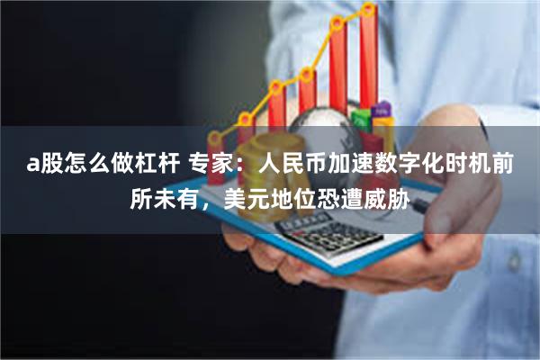 a股怎么做杠杆 专家：人民币加速数字化时机前所未有，美元地位恐遭威胁