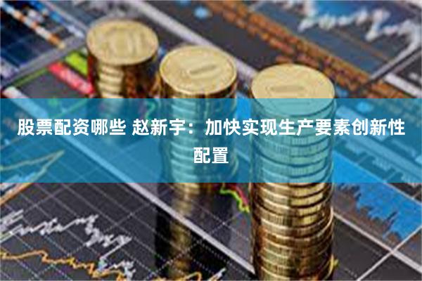 股票配资哪些 赵新宇：加快实现生产要素创新性配置