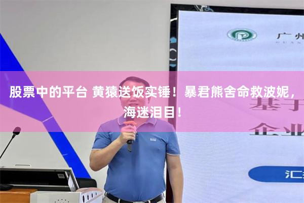 股票中的平台 黄猿送饭实锤！暴君熊舍命救波妮，海迷泪目！