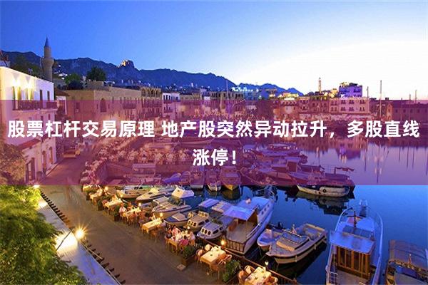 股票杠杆交易原理 地产股突然异动拉升，多股直线涨停！