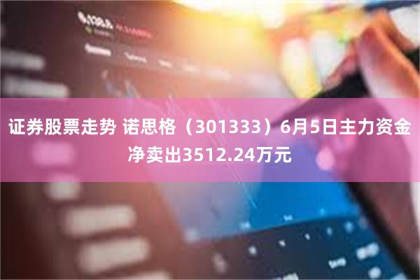 证券股票走势 诺思格（301333）6月5日主力资金净卖出3512.24万元