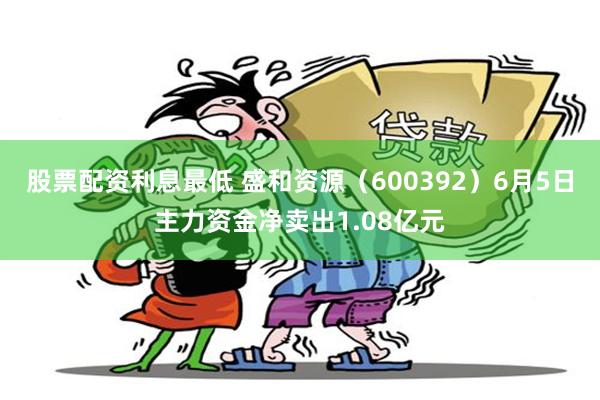 股票配资利息最低 盛和资源（600392）6月5日主力资金净卖出1.08亿元