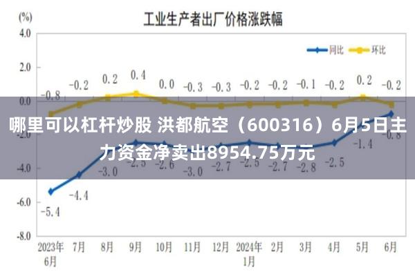 哪里可以杠杆炒股 洪都航空（600316）6月5日主力资金净卖出8954.75万元