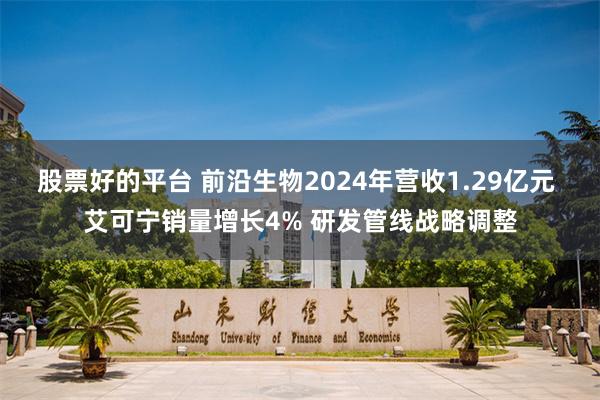股票好的平台 前沿生物2024年营收1.29亿元 艾可宁销量增长4% 研发管线战略调整