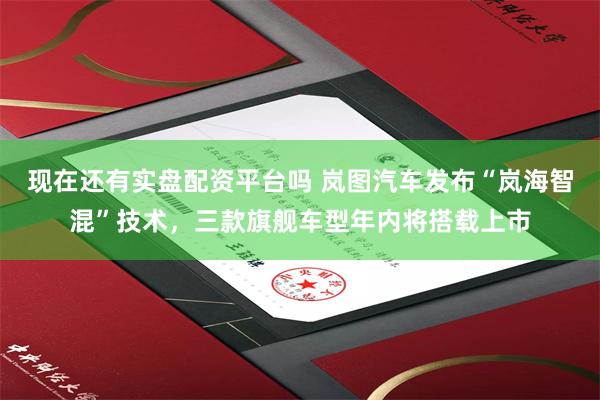 现在还有实盘配资平台吗 岚图汽车发布“岚海智混”技术，三款旗舰车型年内将搭载上市