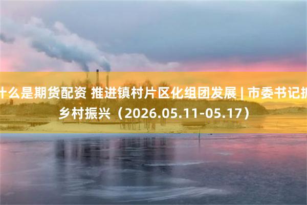 什么是期货配资 推进镇村片区化组团发展 | 市委书记抓乡村振兴（2026.05.11-05.17）