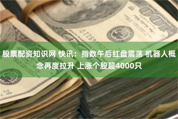 股票配资知识网 快讯：指数午后红盘震荡 机器人概念再度拉升 上涨个股超4000只