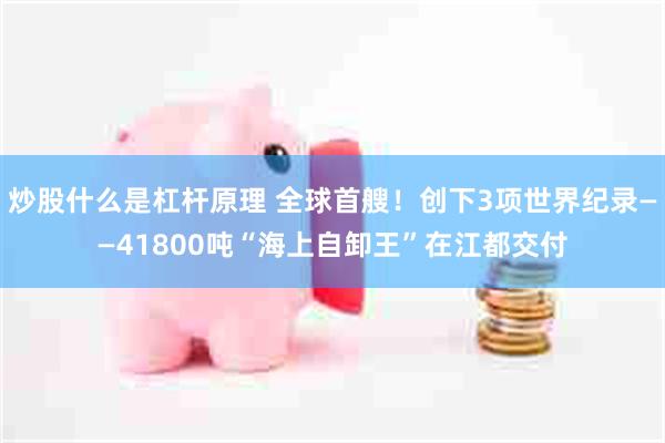 炒股什么是杠杆原理 全球首艘！创下3项世界纪录——41800吨“海上自卸王”在江都交付