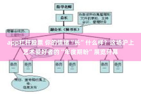 app杠杆股票 你的情绪“长”什么样？这场沪上艺术爱好者的“年度期盼”展览开幕