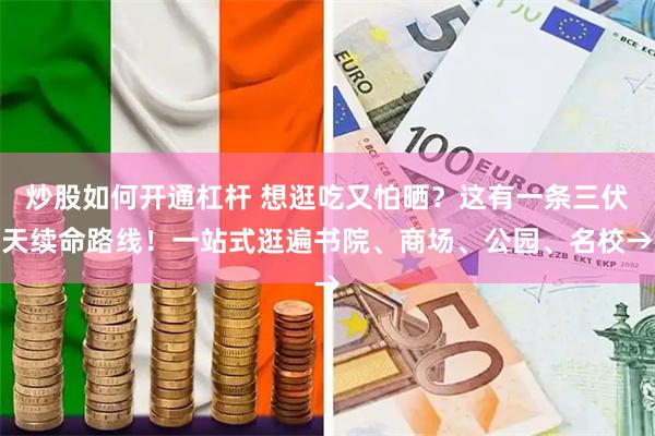 炒股如何开通杠杆 想逛吃又怕晒？这有一条三伏天续命路线！一站式逛遍书院、商场、公园、名校→