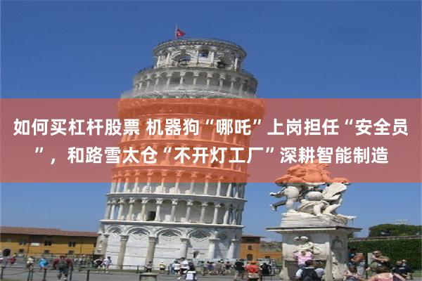 如何买杠杆股票 机器狗“哪吒”上岗担任“安全员”，和路雪太仓“不开灯工厂”深耕智能制造