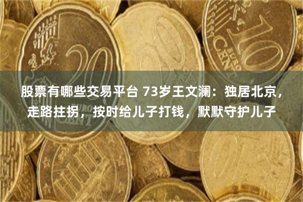 股票有哪些交易平台 73岁王文澜：独居北京，走路拄拐，按时给儿子打钱，默默守护儿子